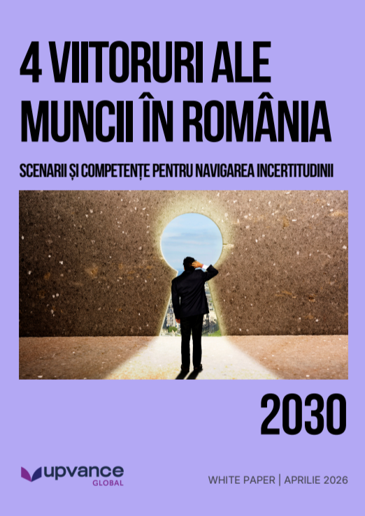 © Coperta Raportului 4 Viitoruri ale muncii în România 2030”, realizat de Raluca Păduraru